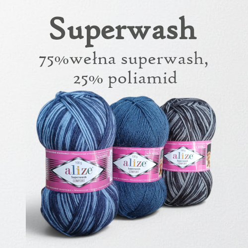 Alize superwash wełna na skarpetki